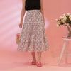 Floral Tiered Skirt - MAISON MARBLE