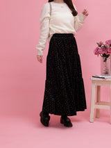 Floral Velour Skirt - MAISON MARBLE