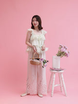 Flower Cutwork Pants - MAISON MARBLE