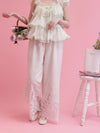 Flower Cutwork Pants - MAISON MARBLE