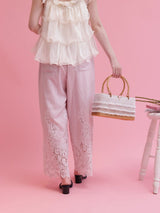 Flower Cutwork Pants - MAISON MARBLE