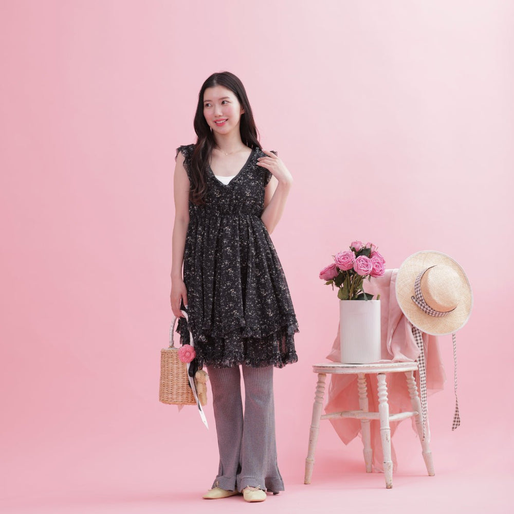 Flower Frill Dress – MAISON MARBLE