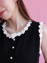 Flower Lace Knit Set - MAISON MARBLE