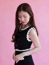 Flower Lace Knit Set - MAISON MARBLE
