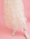 Flower Lace Tiered Skirt - MAISON MARBLE