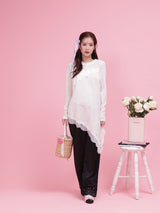 Flower Patch Satin Pants - MAISON MARBLE