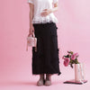 【在庫調整】Flower Satin Skirt - MAISON MARBLE