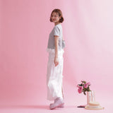 Flower Satin Skirt - MAISON MARBLE