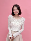 Frill Bloom Dot Tops - MAISON MARBLE
