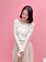 Frill Bloom Dot Tops - MAISON MARBLE