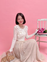 Frill Bloom Dot Tops - MAISON MARBLE