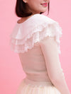 Frill Collar Rib Knit - MAISON MARBLE