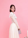 Frill Collar Rib Knit - MAISON MARBLE
