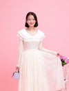 Frill Collar Rib Knit - MAISON MARBLE