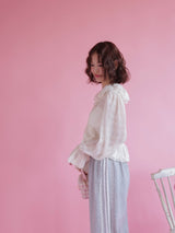 Frill Crop Blouse - MAISON MARBLE