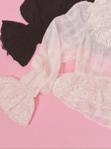 Frill Crop Blouse - MAISON MARBLE