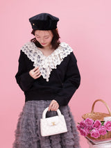 Frill Lace Sweater - MAISON MARBLE