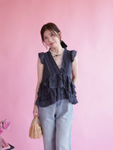 Frill Layered Tops - MAISON MARBLE