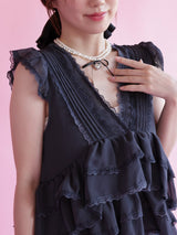 Frill Layered Tops - MAISON MARBLE