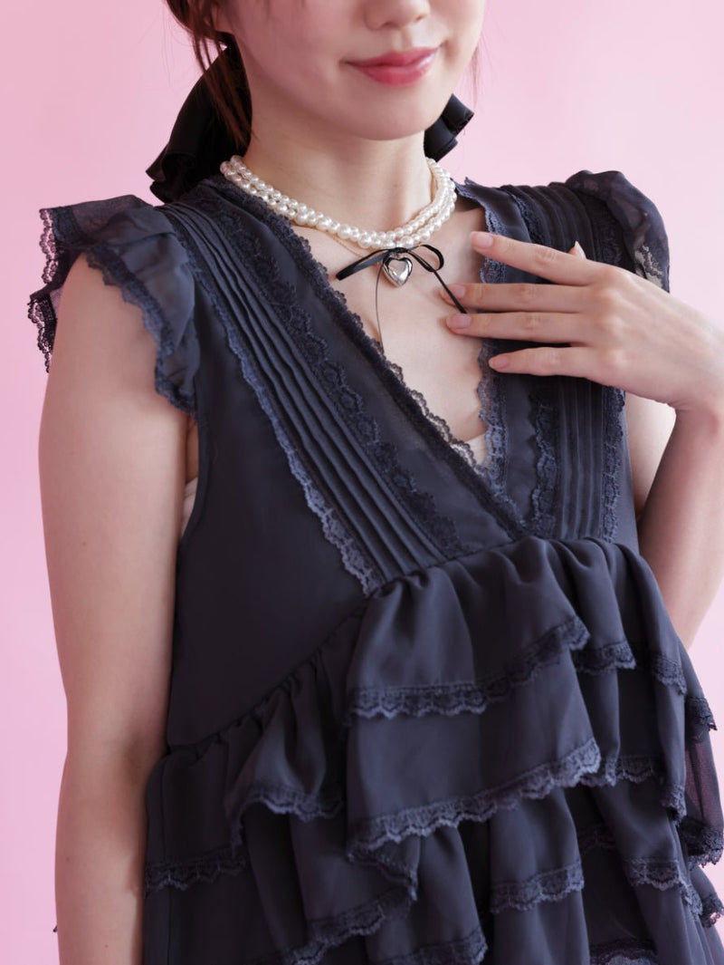 Frill Layered Tops - MAISON MARBLE