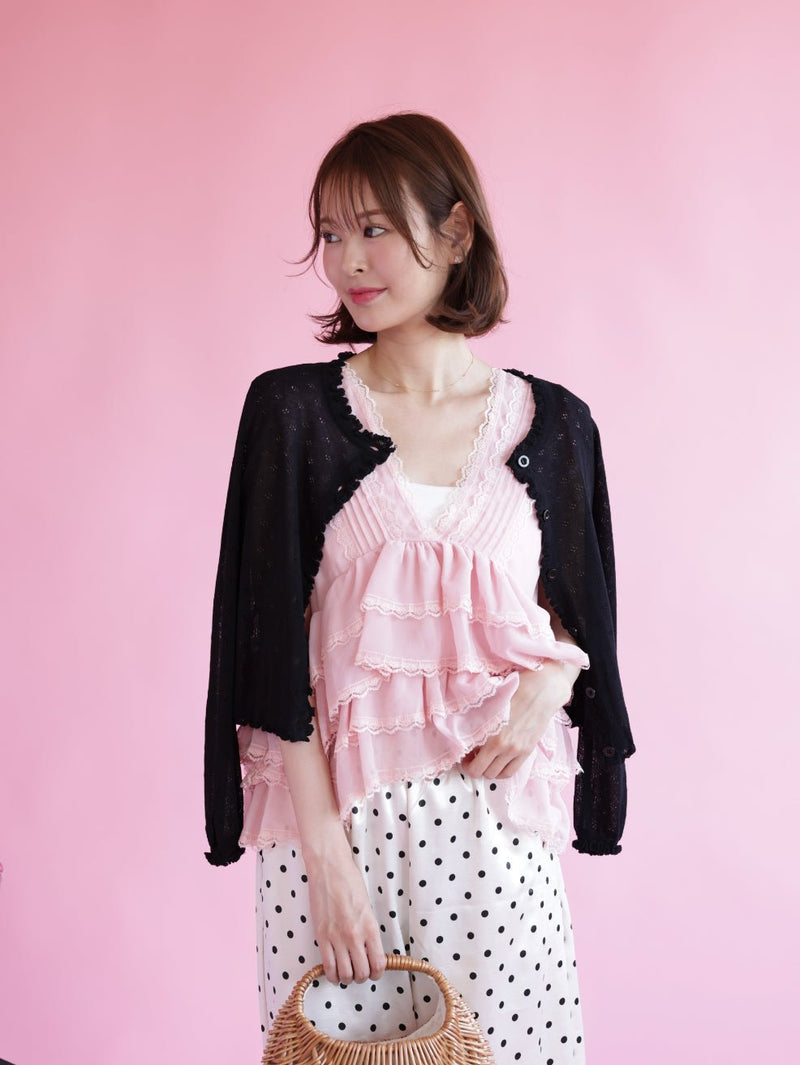 Frill Layered Tops - MAISON MARBLE
