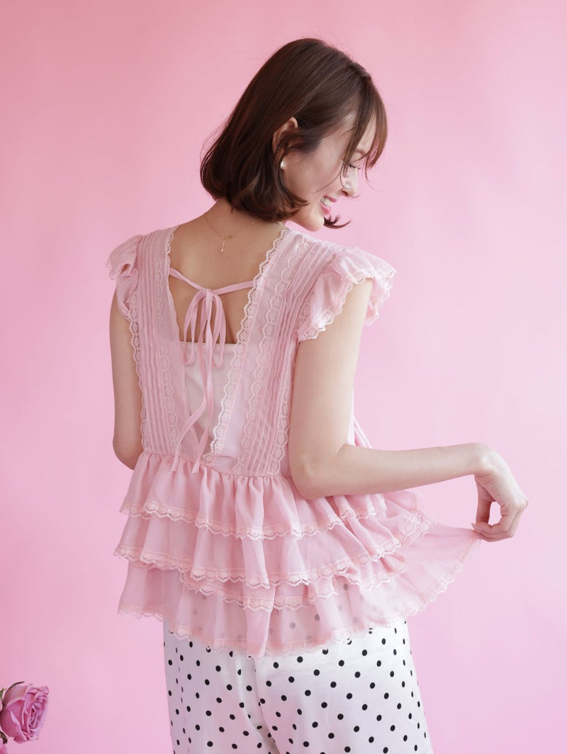 Frill Layered Tops - MAISON MARBLE