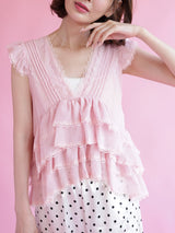 Frill Layered Tops - MAISON MARBLE