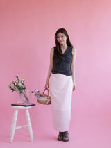 Frill Pencil Skirt - MAISON MARBLE