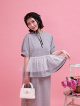 Frill Peplum Set - MAISON MARBLE
