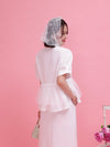 Frill Peplum Set - MAISON MARBLE