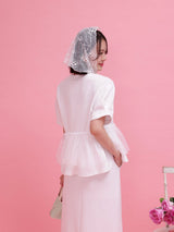 Frill Peplum Set - MAISON MARBLE