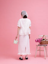 Frill Peplum Set - MAISON MARBLE