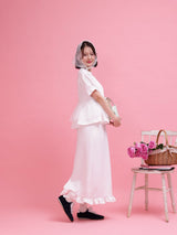 Frill Peplum Set - MAISON MARBLE