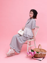 Frill Peplum Set - MAISON MARBLE