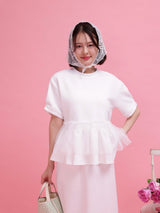Frill Peplum Set - MAISON MARBLE