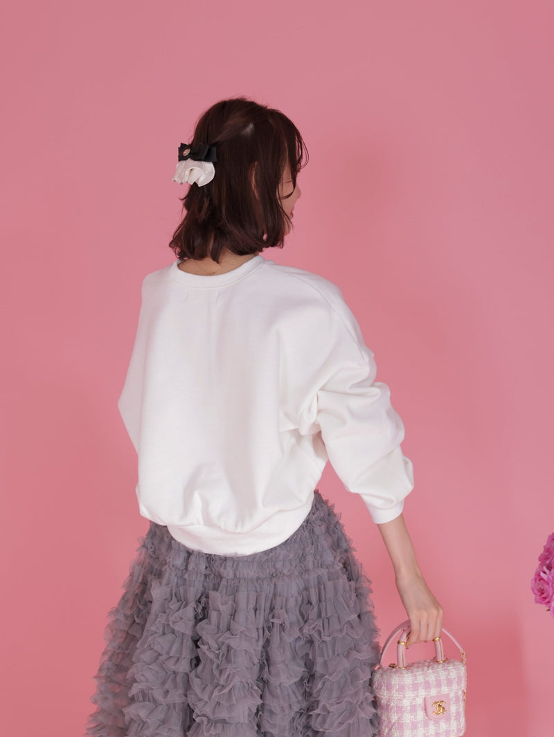 Frill Ribbon Barette Nana - MAISON MARBLE