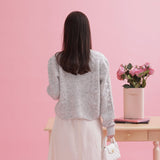 Frill Short Cardigan - MAISON MARBLE