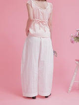 Frill Wide Pants - MAISON MARBLE