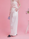 Frill Wide Pants - MAISON MARBLE