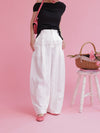 Frill Wide Pants - MAISON MARBLE