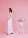 Frill Wide Pants - MAISON MARBLE
