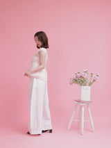 Frill Wide Pants - MAISON MARBLE