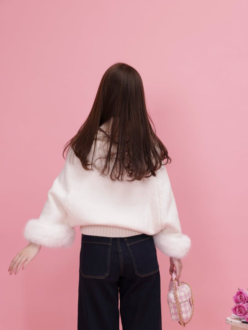Fur Dolman Knit - MAISON MARBLE