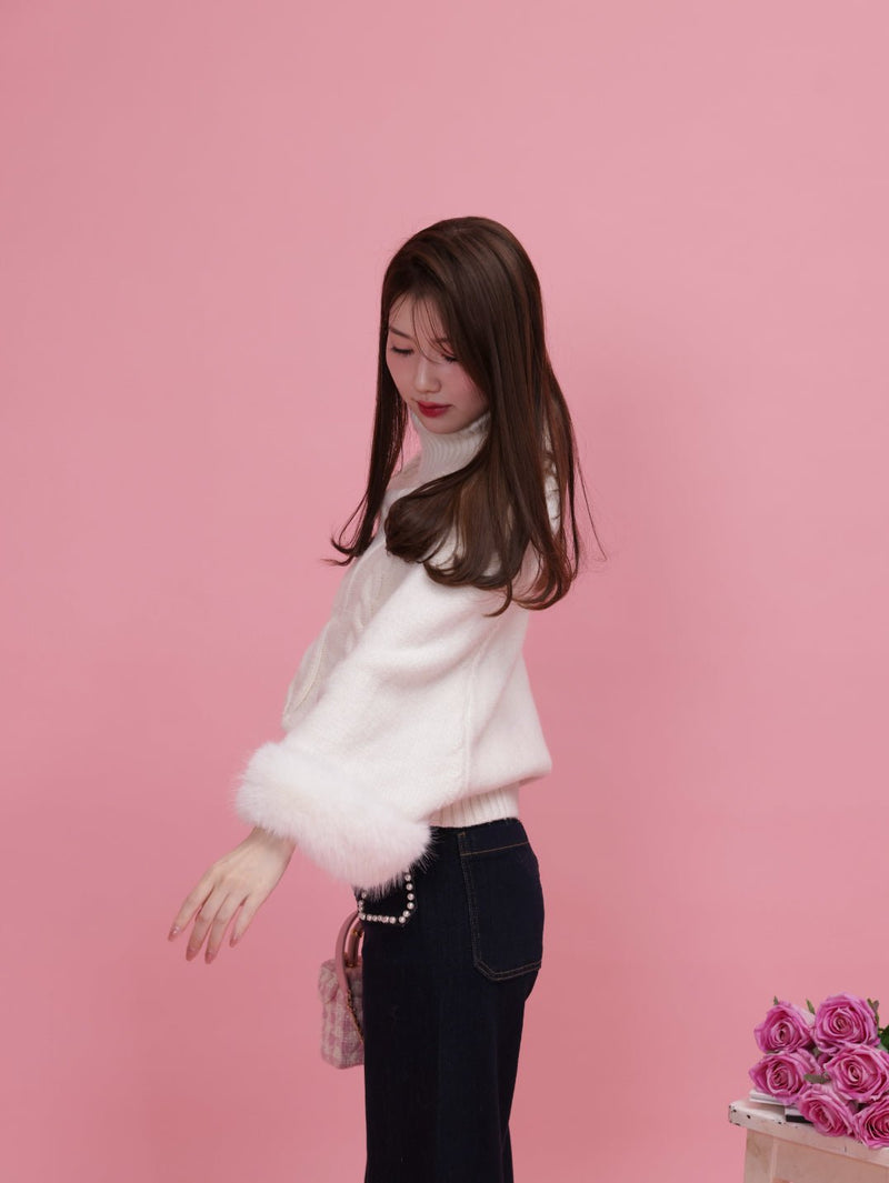 Fur Dolman Knit - MAISON MARBLE