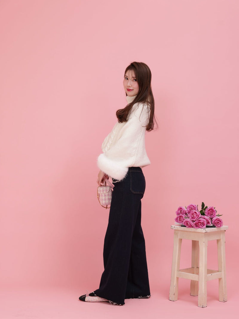 Fur Dolman Knit - MAISON MARBLE