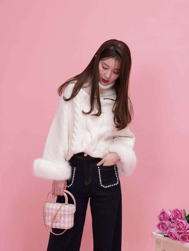 Fur Dolman Knit - MAISON MARBLE