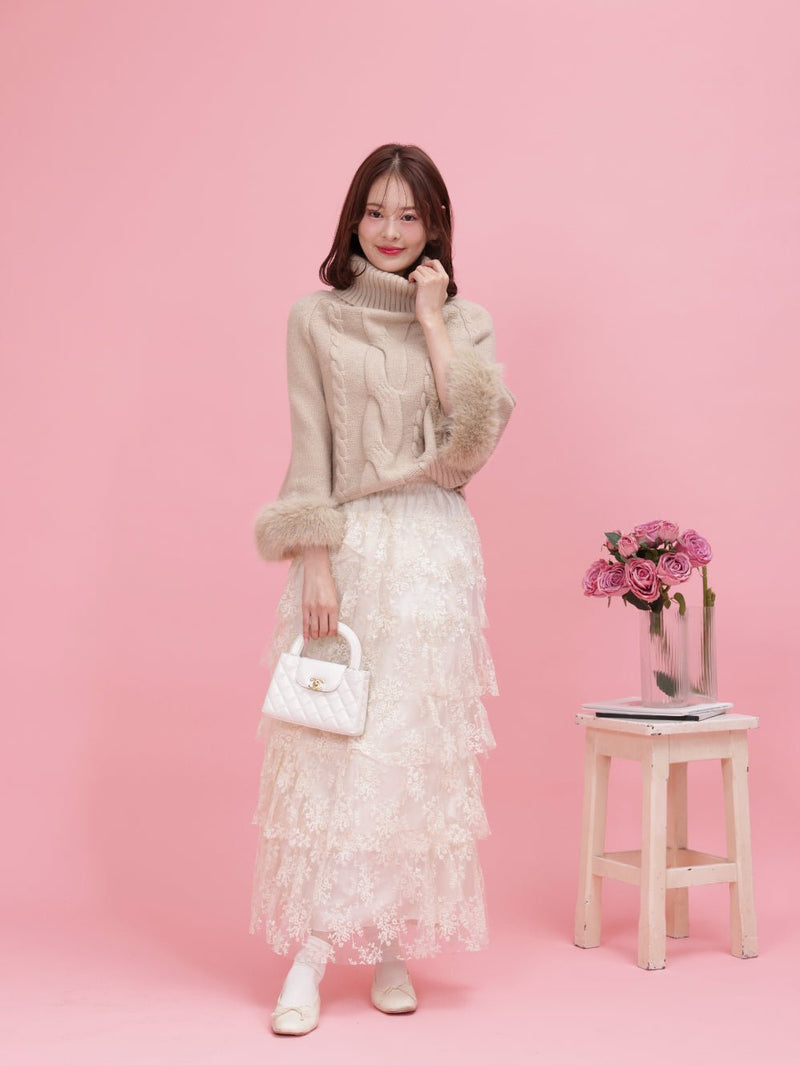 Fur Dolman Knit - MAISON MARBLE