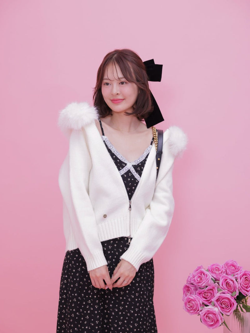 Fur Hoodie Knit - MAISON MARBLE