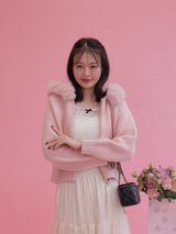 Fur Knit Hoodie - MAISON MARBLE