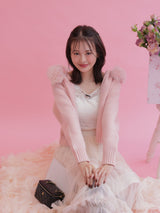 Fur Knit Hoodie - MAISON MARBLE